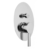 Встраиваемый смеситель для ванны хром, ручка хром Cezares Over OVER-VDIM-01-Cr