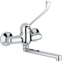 Смеситель для раковины Nofer 07201.B медицинский, локтевой, хром