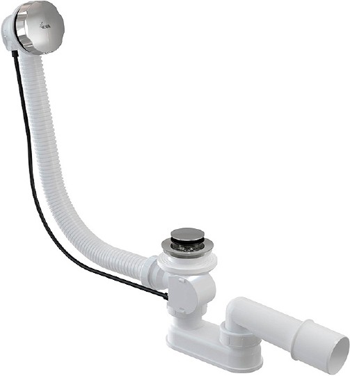 Слив-перелив для ванны Alcaplast A55K NEW-80 полуавтомат хром