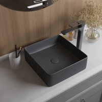 Раковина-чаша Iddis Slide 36см SLIGM01i27 Серая матовая