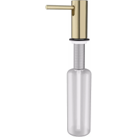 Дозатор для жидкого мыла Paulmark Stork D006-LG встраиваемый, для кухни, светлое золото