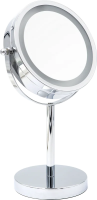 Косметическое зеркало Ridder Daisy О3111000 с подсветкой, настольное, с увеличением, хром
