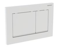 Кнопка смыва Geberit Omega 30 115.080.KN.1 для инсталляции, двойной смыв, цвет хром/матовый цвет хром/глянцевый цвет хром