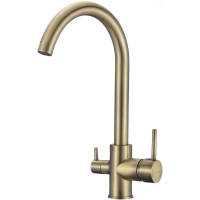 Смеситель Savol S-L1802C для кухни, с подключением к фильтру, цвет бронза