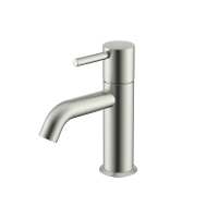 Смеситель NEMO Round NM-2311BN для раковины, с донным клапаном, brush nickel