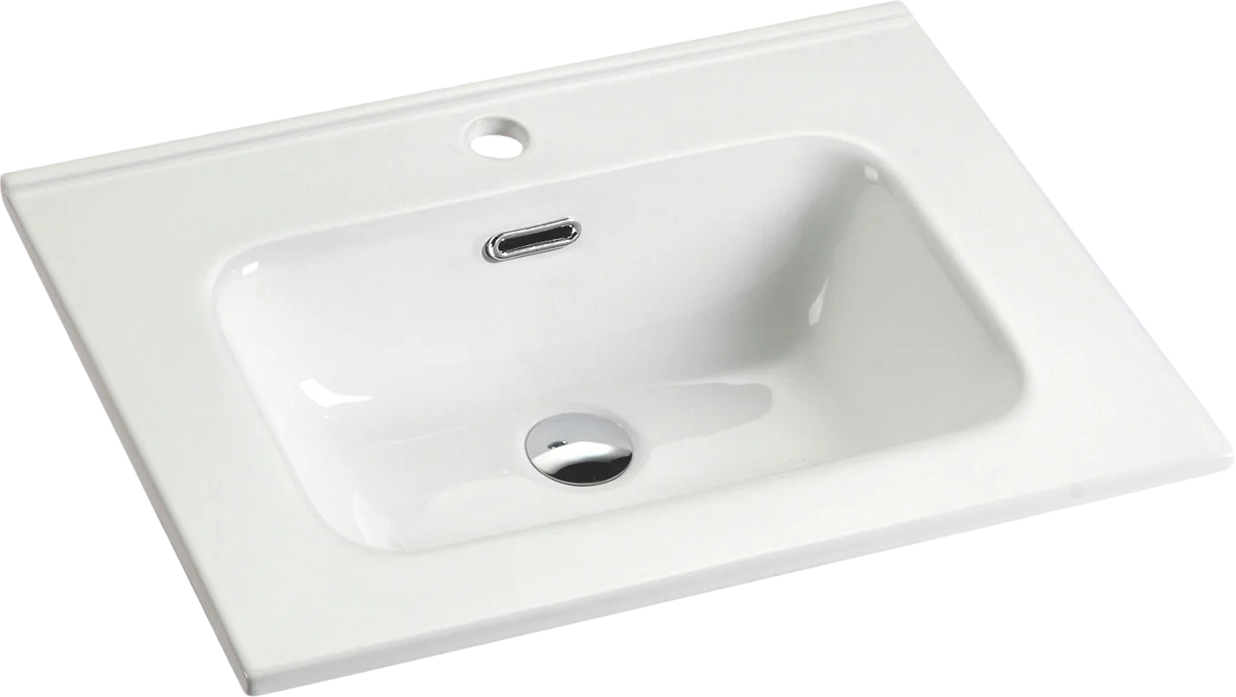 Раковина Ceramicanova Element CN7001 встраиваемая, сверху, 61х46.5 см, белая