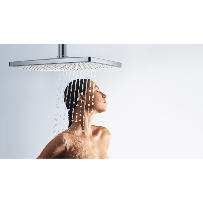 верхний душ, потолочное подсоединение 100 мм hansgrohe rainmaker select 460 1jet 24002400