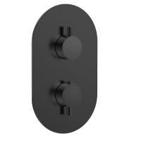 Смеситель для душа AQUAme Siena AQM8806MB с термостатом цвет Черный матовый