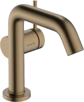 Смеситель для раковины Hansgrohe Tecturis S 73320140 CoolStart, с донным клапаном, бронза