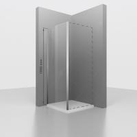 Душевая перегородка RGW Z-050-2 70х195 см, профиль хром, стекло матовое