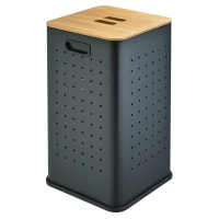 Корзина для белья Weltwasser WW Nansy BL 35L черная матовая