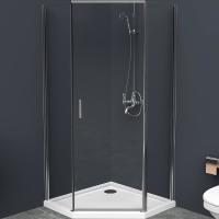 Душевой уголок BelBagno Uno 80х80 UNO-195-P-1-80-C-Cr профиль хром стекло прозрачное