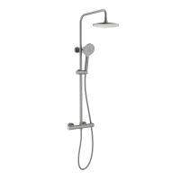 Душевая система Aquatek Европа AQ2343BGM с термостатом цвет Оружейная сталь