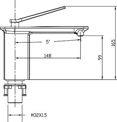 смеситель для раковины timo halti 4161/00f