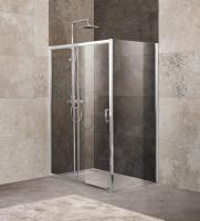 Душевой уголок BelBagno Unique 125х80 UNIQUE-AH-1-110/125-80-C-Cr профиль хром, стекло прозрачное