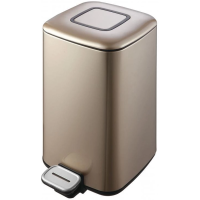 Ведро для мусора WeltWasser Mila CG 9L педальное 10000001968 цвет золото шампань