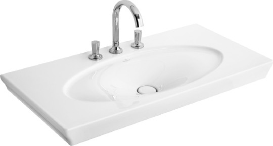 Раковина полувстраиваемая 100 см Villeroy & Boch La belle 6124A1R1