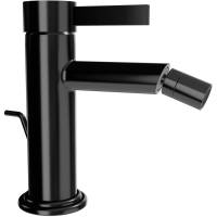 Смеситель Remer Metrica MC20CFP для биде, с донным клапаном, черный хром матовый