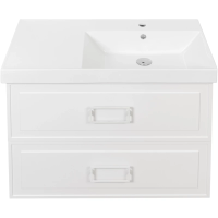 Тумба белый матовый 87,6 см La Fenice Cubo Twin FNC-01-CUB-B-90-2