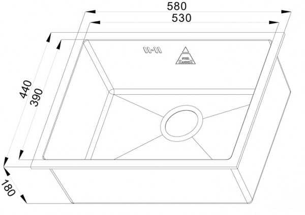 кухонная мойка zorg steel hammer x sh x 5844