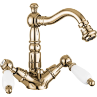 Смеситель Emmevi Deco Ceramic 121614/BR для биде, с донным клапаном, бронза