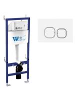 Инсталляция для унитаза WeltWasser WW INS Bamberg 460 WT с белой кнопкой смыва