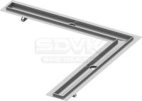 Душевой лоток Tece Drainline 100x100 611000 угловой без крышки