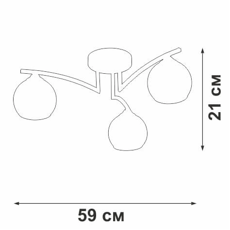Потолочная люстра Vitaluce V4285-1/3PL