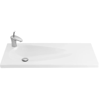 Раковина полувстраиваемая Creavit Trump 100 TP101-00CB00E-0000, белая