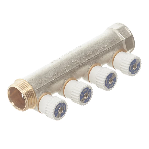 коллектор stout 1 вр(г) х 4 выхода 3/4 нр(ш) ек х 1 нр(ш) регулируемый (smb 6851 013404)