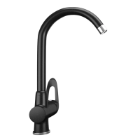 Смеситель для кухни Ulgran ультра-черный U-006-344