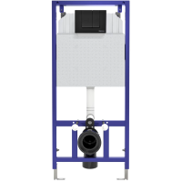 Инсталляция Berges Novum 040245 для унитаза с черной клавишей смыва