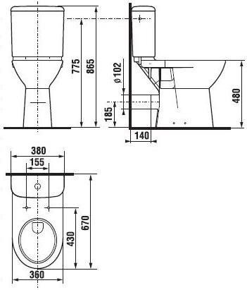 унитаз напольный jika olymp 8.2361.6.000.000.1 без бачка и сиденья, цвет белый