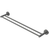 Полотенцедержатель Cezares Relax RELAX-THD-65-GM 65,5 см, двойной, оружейная сталь