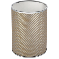 Мусорное ведро 7,5л, темно-бежевый хром Geralis Romb M-RBH-S