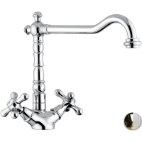 Смеситель для кухни Emmevi Deco Old 12617/BO золотой/белый
