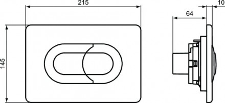 кнопка для инсталляции ideal standard solea p1 r0133aa