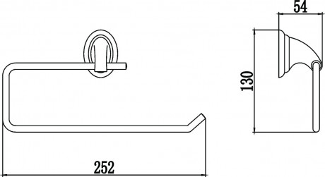 Держатель для бумажных полотенец 25 см Savol S-L03152