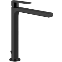 Смеситель Gessi Via Manzoni 38603#299 для раковины, высокий, с изливом 212 мм, с донным клапаном, цвет черный XL