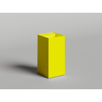 Раковина Salini S-Sense Armonia Square Top 01 130511TGF 46x46 см, напольная, покраска по RAL глянец полностью