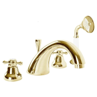 Смеситель на борт ванны с ручным душем Cezares Golf GOLF-BVD-03/24-Bi