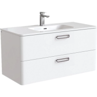 Тумба с раковиной 100 Iddis Brick BRI10W1i95K подвесная Белая