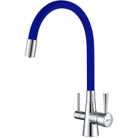 Смеситель для кухни с подключением к фильтру Lemark Comfort LM3075C-Blue
