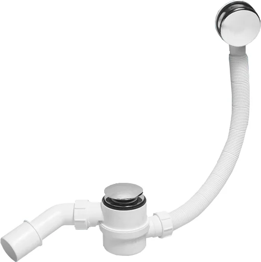 Слив-перелив для ванны McAlpine МариVanna 50 мм, клик-клак, хром