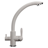 Смеситель для кухни с подключением к фильтру Ulgran белый U-017-331