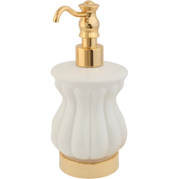 Дозатор для мыла Migliore Olivia 17452 белый | золото