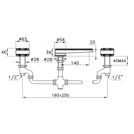 смеситель для раковины stella timeaster tl 00021 cr00