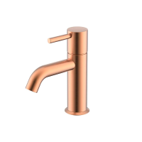 Смеситель NEMO Round NM-2311RG для раковины, с донным клапаном, rose gold