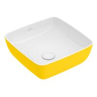 Раковина Villeroy & Boch Artis 417841BCT5 накладная, 41x41 см, Mustard (ярко-желтый) с покрытием CeramicPlus