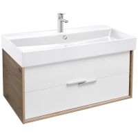 Тумба под раковину 100 см Jacob Delafon Vivienne EB1668-E75-J5, подвесная, цвет дуб давос/белый глянец